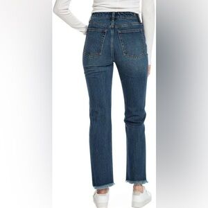 Women’s Size 27 Juicy Couture Straight Leg Jeans Denim Fringe Venice Blue pants